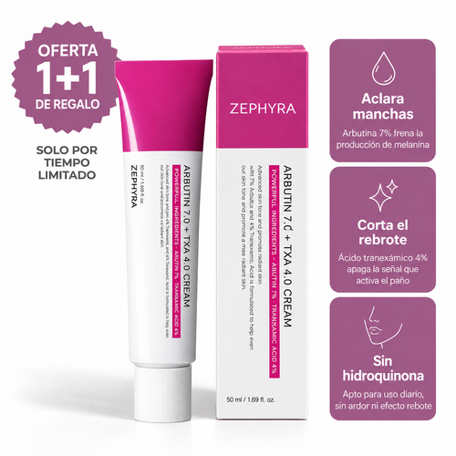 Crema antimanchas Zephyra Arbutina 7%